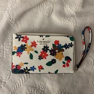 Kate Spade White and Red Wallets Floral Design